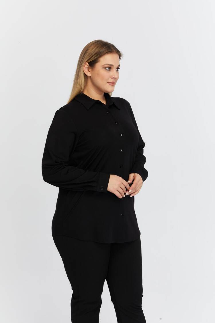 Modest Formal Plus Size Shirt