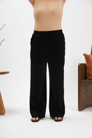 Black Palazzo Pants With Wide Legs