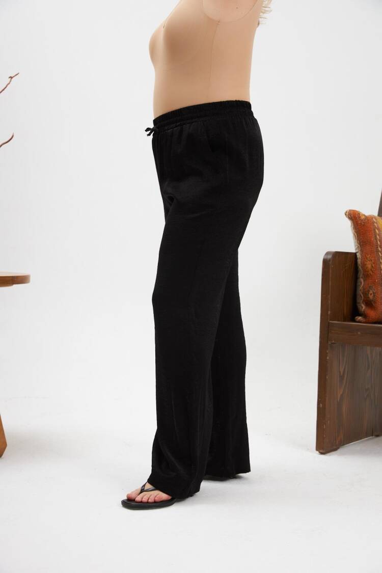 Black Palazzo Pants With Wide Legs