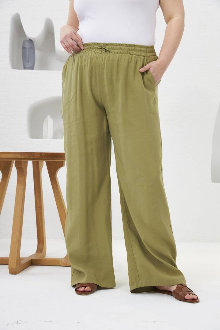 Plus Size Casual Palazzo Pants