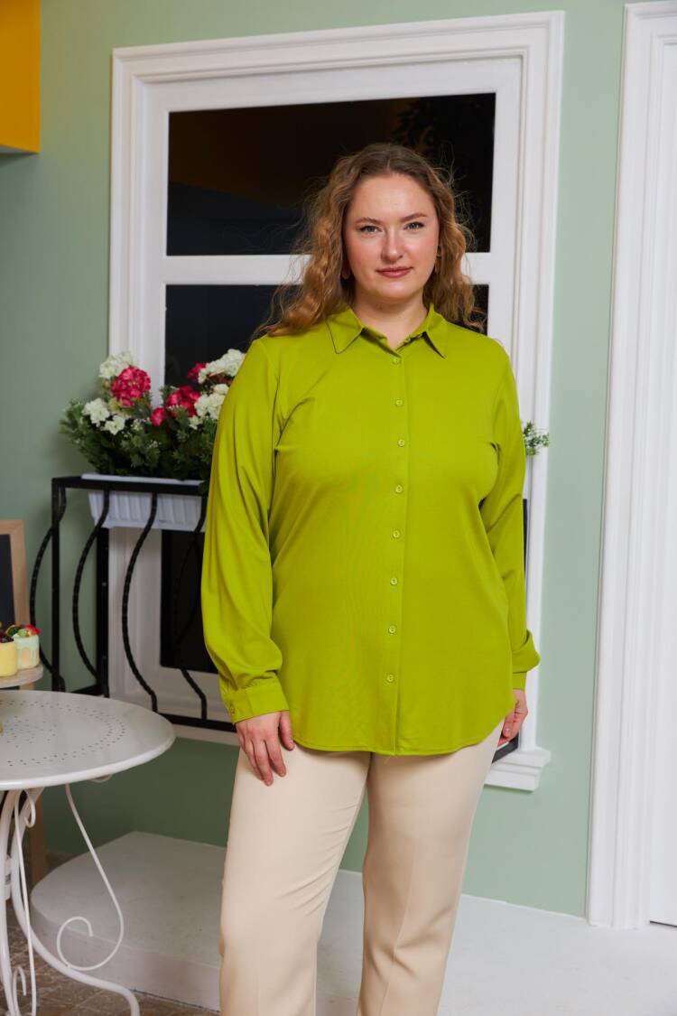 Plus Size Casual Formal Shirt