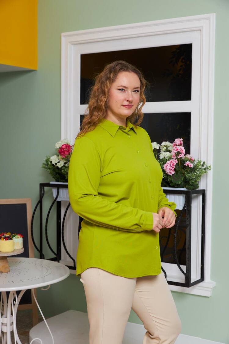 Plus Size Casual Formal Shirt