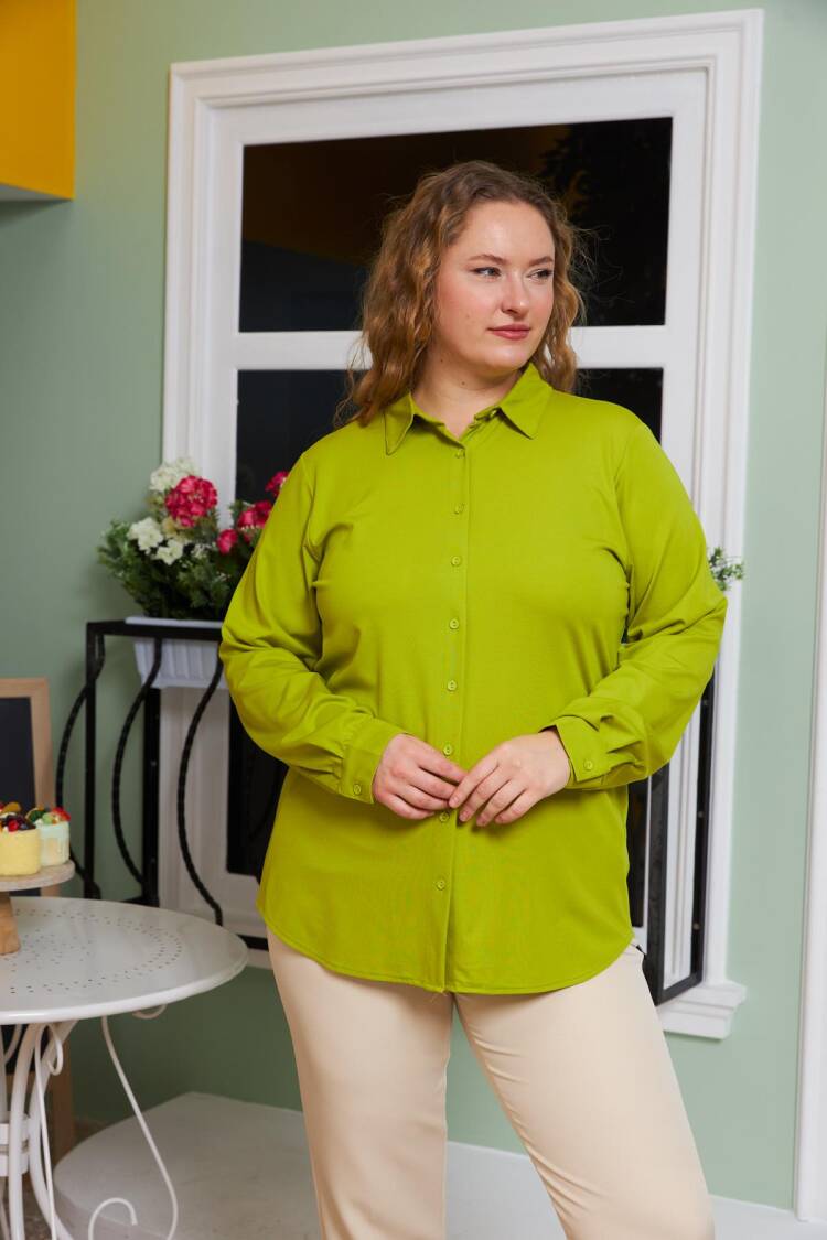 Plus Size Casual Formal Shirt