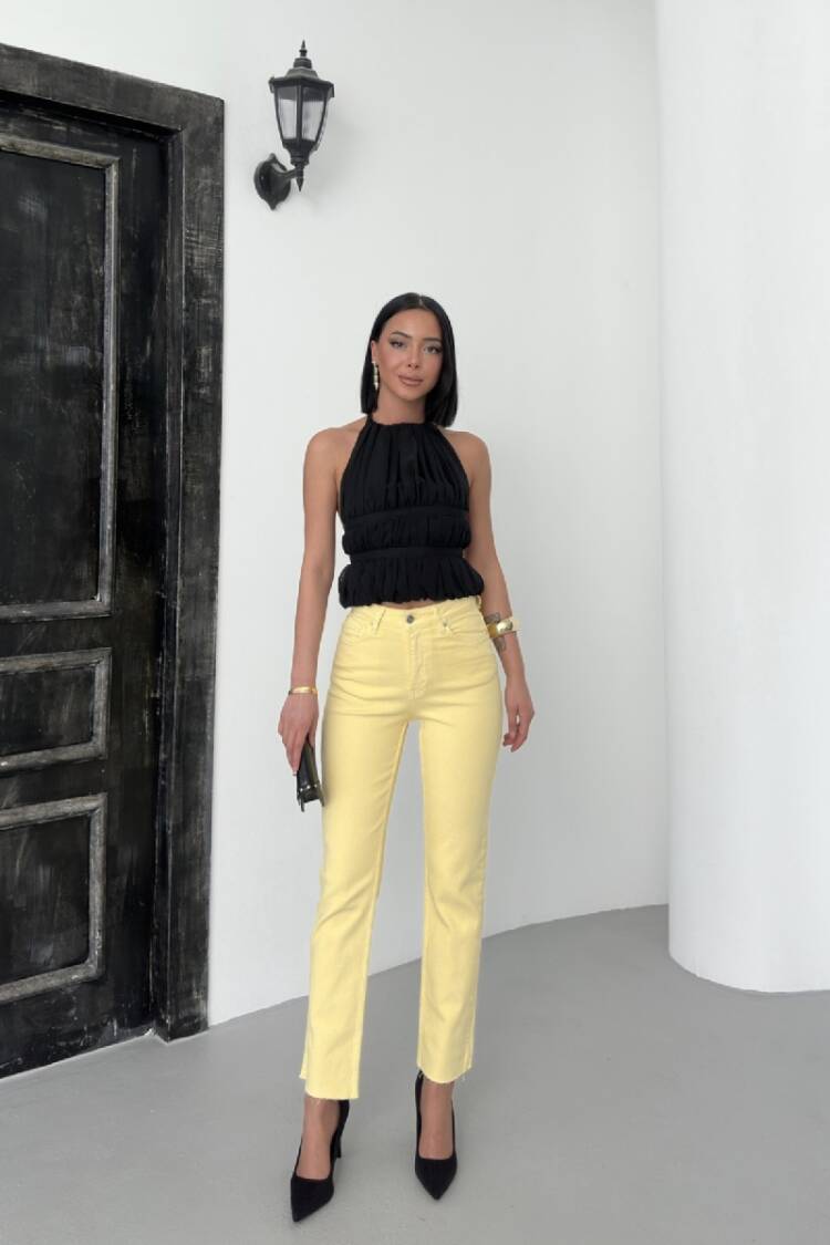 Mom Jeans High Waist Straight Leg