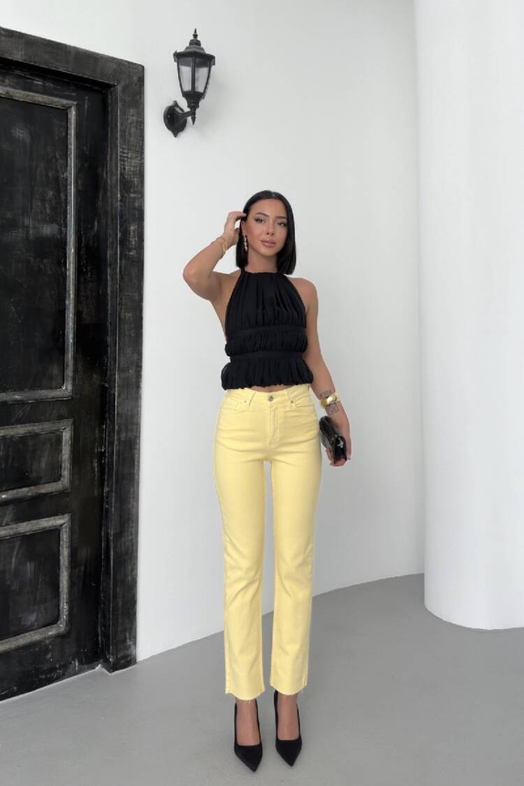 Mom Jeans High Waist Straight Leg