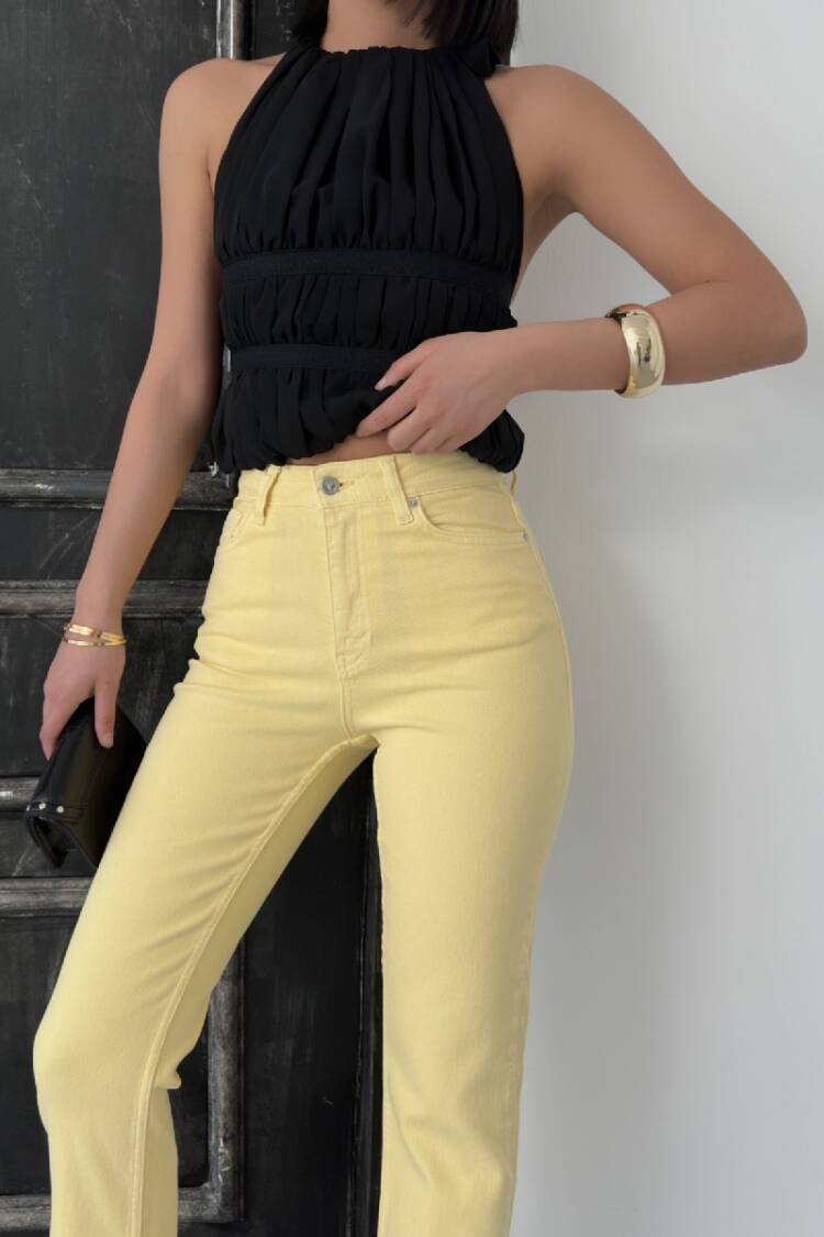 Mom Jeans High Waist Straight Leg