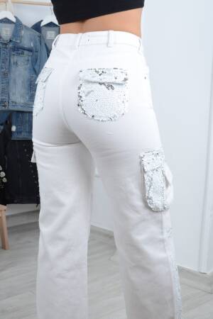 White Casual Glam Streetwear Jeans