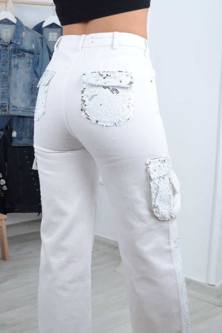 White Casual Glam Streetwear Jeans