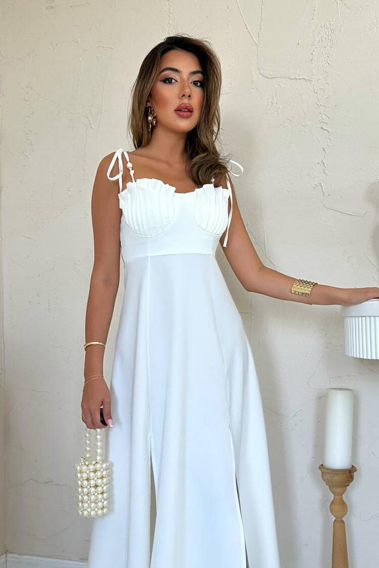 Elegant A-Line Midi Dress With Square Neck