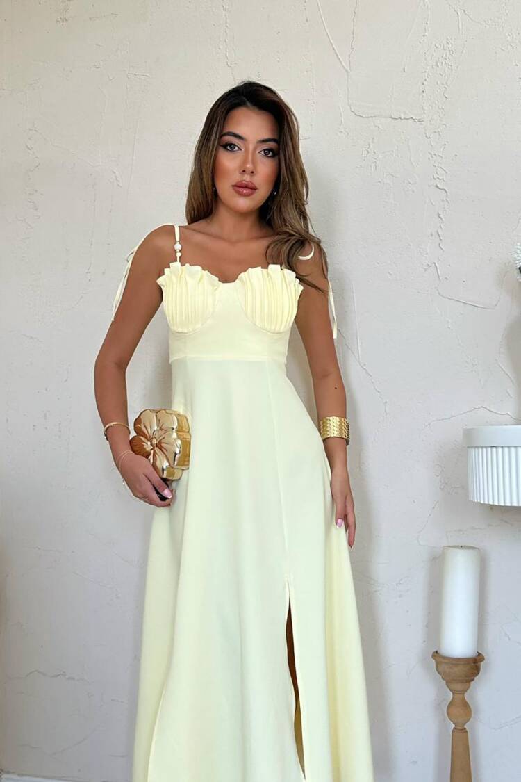 Elegant Sexy Slit Dress With Sweetheart Neck