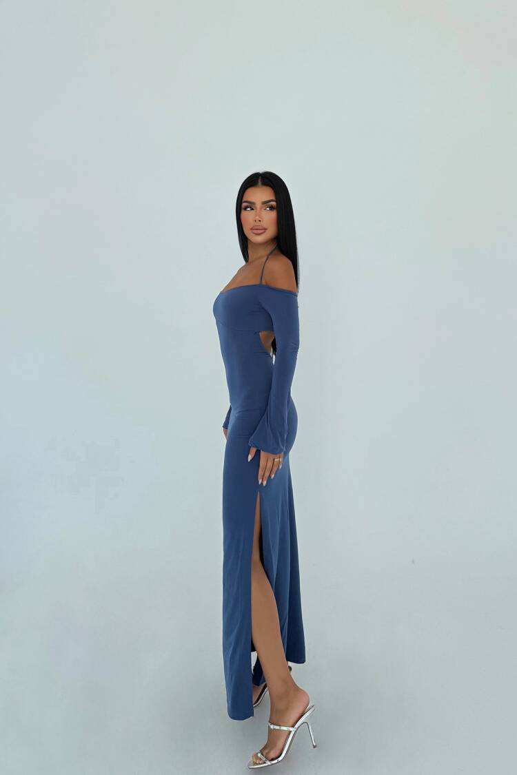 Navy Blue Sexy Elegant Formal Glam Bodycon Dress