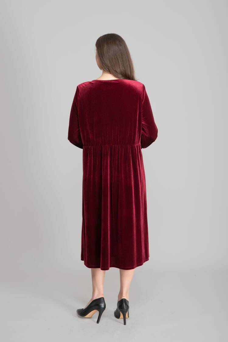 A-Line Elegant Midi Dress