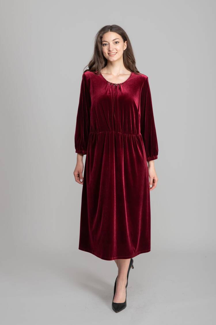A-Line Elegant Midi Dress