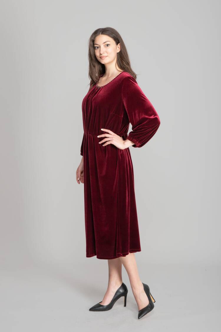A-Line Elegant Midi Dress
