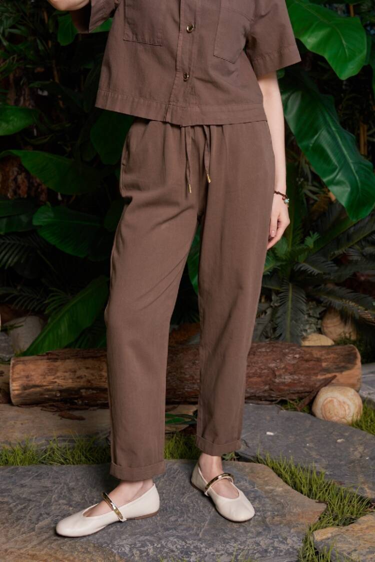 Casual Modest Tapered Carrot Pants