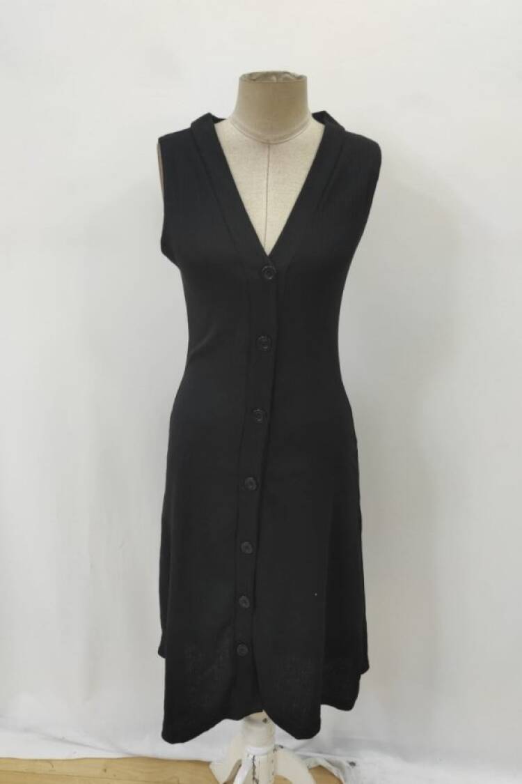 Elegant Slit Midi Dress With V-Neck