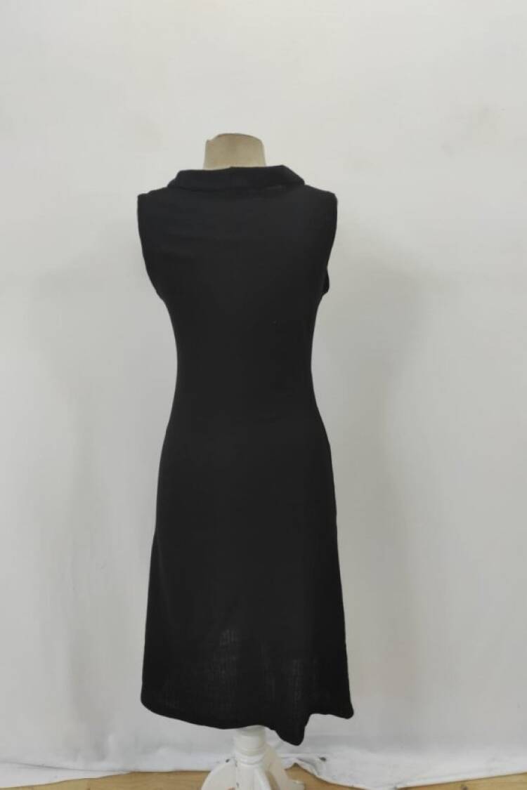 Elegant Slit Midi Dress With V-Neck