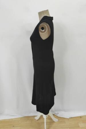Elegant Slit Midi Dress With V-Neck