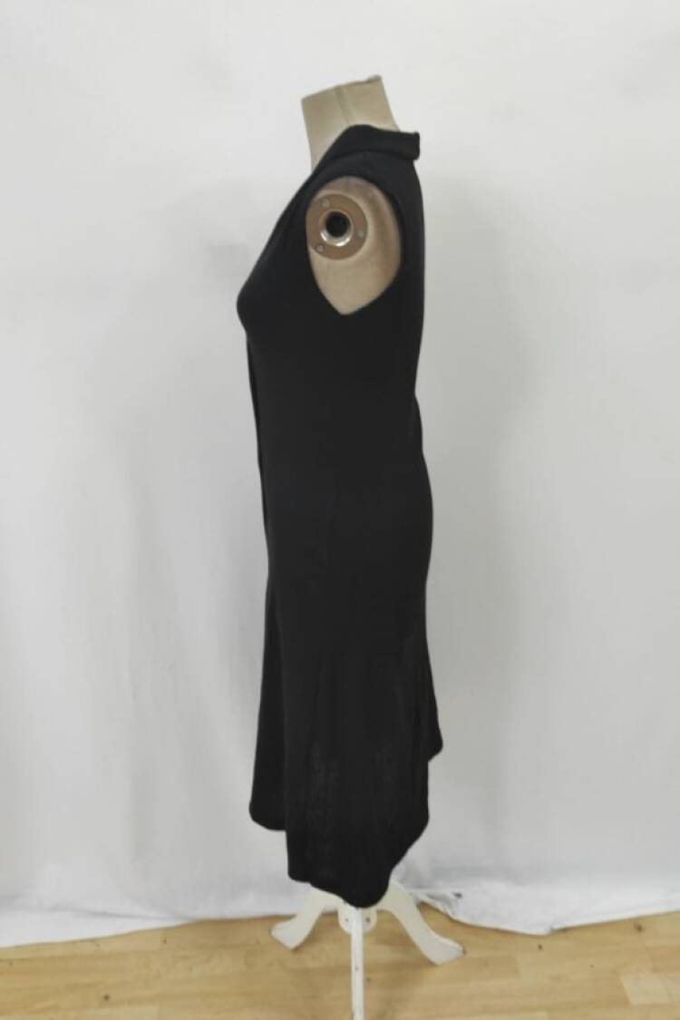 Elegant Slit Midi Dress With V-Neck