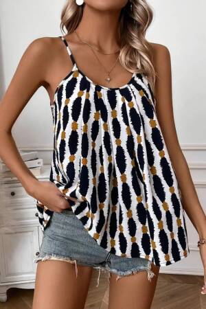 Black Boho Casual Mini Cami Dress