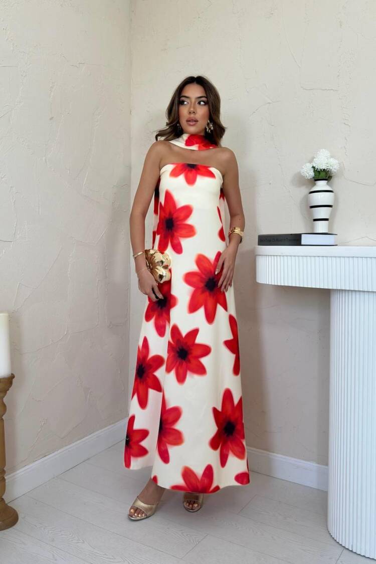 Elegant White Strapless Floor Length Slip Dress