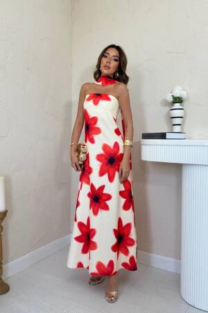 Elegant White Strapless Floor Length Slip Dress