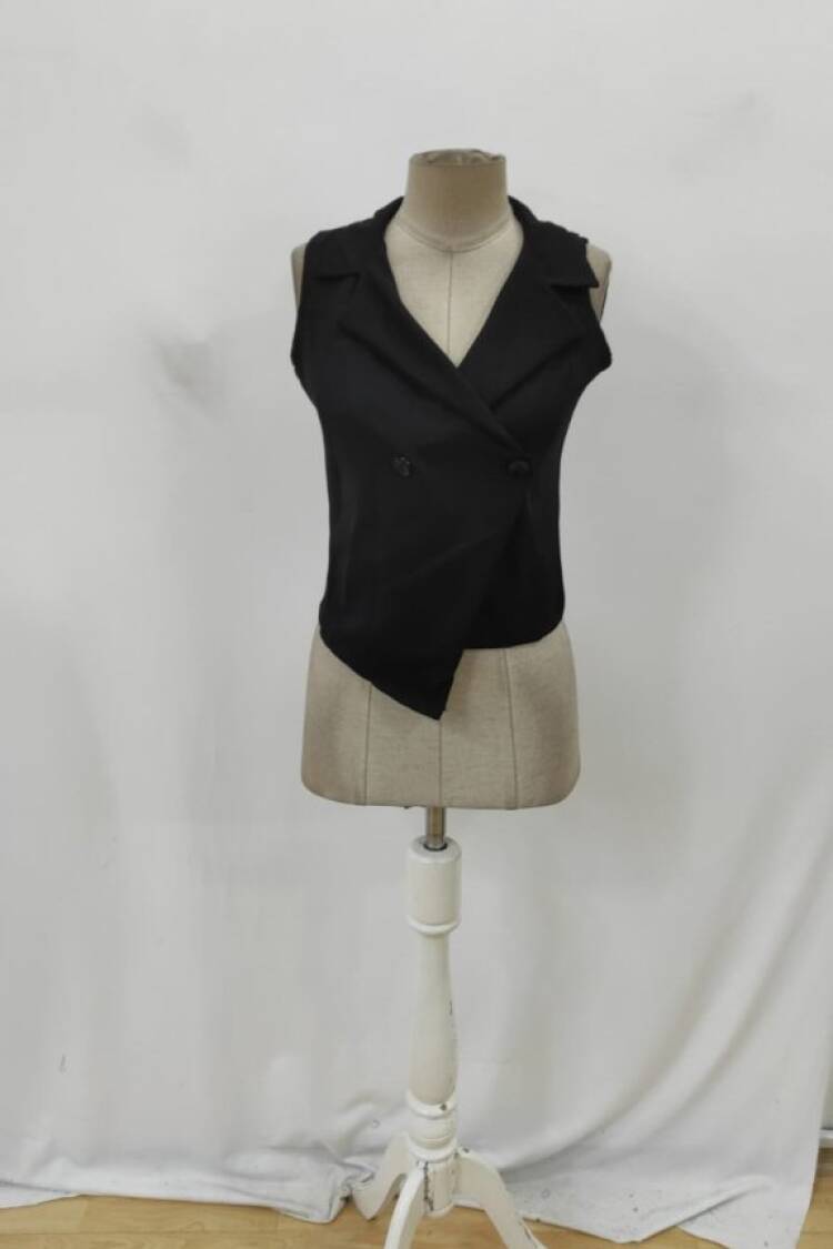 Black Slim Fit Formal Vest