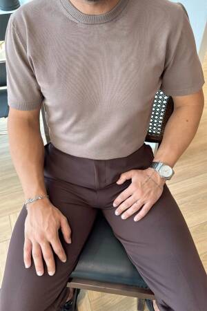 Beige Casual Elegant Shirt With Round Neck