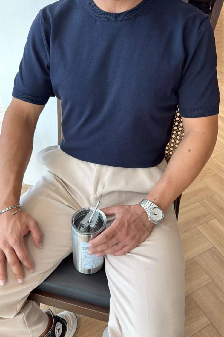 NavyCasual Preppy Shirt