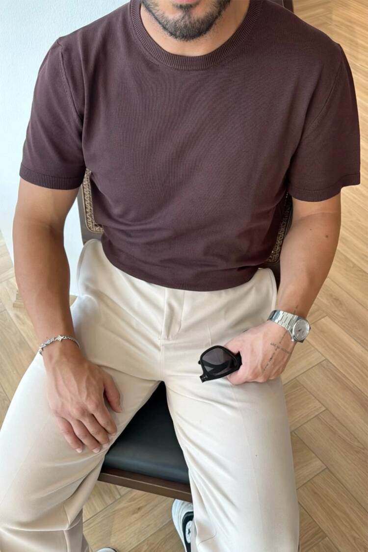 Casual & Elegant Shirt With Round Neck