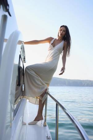 Beige Elegant Sleeveless Slip Dress