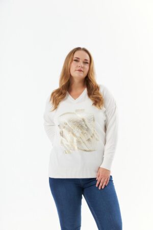 White Plus Size Elegant Blouse - Brand: RMG - Women & Kids, Baby Clothes Wholesale - Globality Store