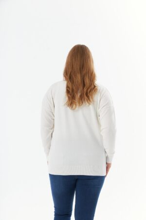 White Plus Size Elegant Blouse - Brand: RMG - Women & Kids, Baby Clothes Wholesale - Globality Store