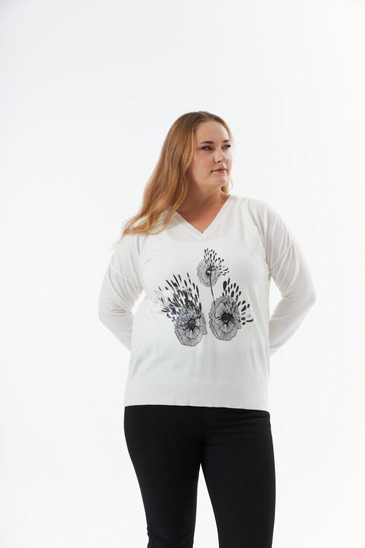 White Elegant Plus Size Casual Blouse