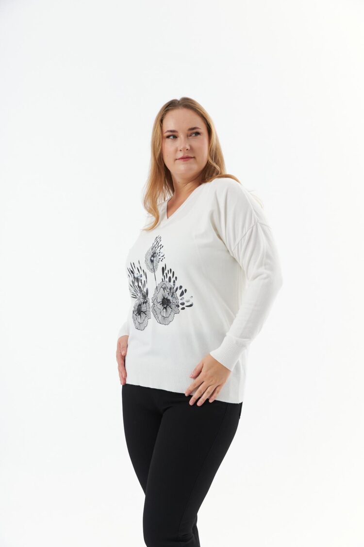 White Elegant Plus Size Casual Blouse