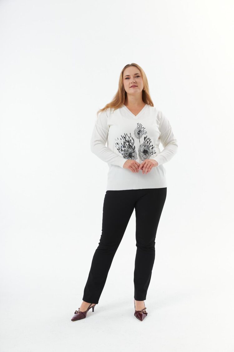 White Elegant Plus Size Casual Blouse