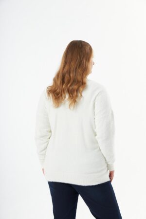 White Plus Size Elegant Long Sleeve Blouse - Brand: RMG - Women & Kids, Baby Clothes Wholesale - Globality Store