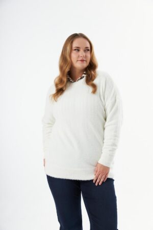 White Plus Size Elegant Long Sleeve Blouse - Brand: RMG - Women & Kids, Baby Clothes Wholesale - Globality Store