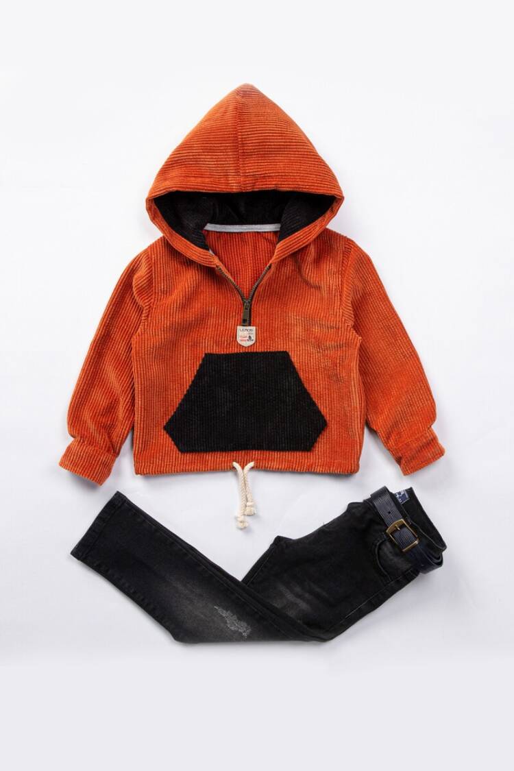 2-Piece Boy Sweatshirt Set with Pants 5-8Y - Brand: Lemon - Kids & Baby Clothes Wholesale - Globality Store