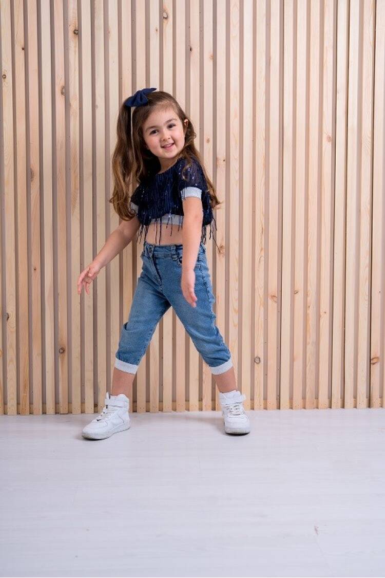 2-Piece Girl Set with Blouse and Jeans 3-6Y - Brand: Büşra Bebe - Kids & Baby Clothes Wholesale - Globality Store