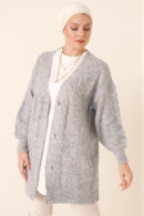 Cardigan - Gray - Brand: Bigdart - Women's Clothing Wholesale - Globality Store