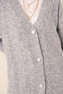 Cardigan - Gray - Brand: Bigdart - Women's Clothing Wholesale - Globality Store