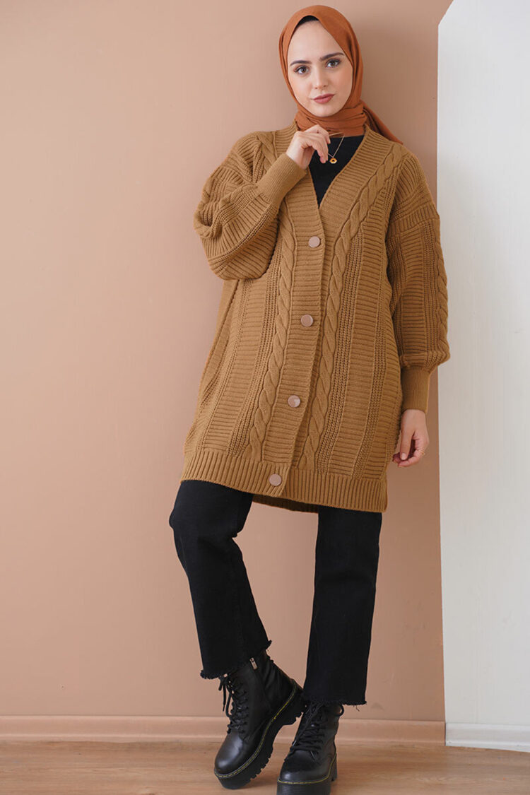 Cardigan - Tan - Brand: Bigdart - Women's Clothing Wholesale - Globality Store