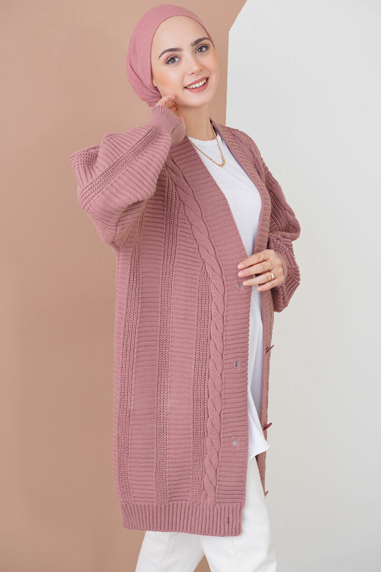 Cardigan - Dried Rose
