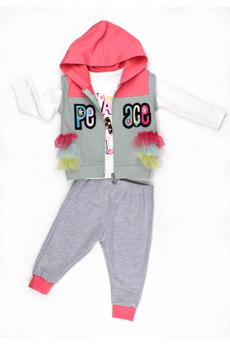 3-Piece Baby Girl Set 9-24M - Brand: Kidexs - Kids & Baby Clothes Wholesale - Globality Store