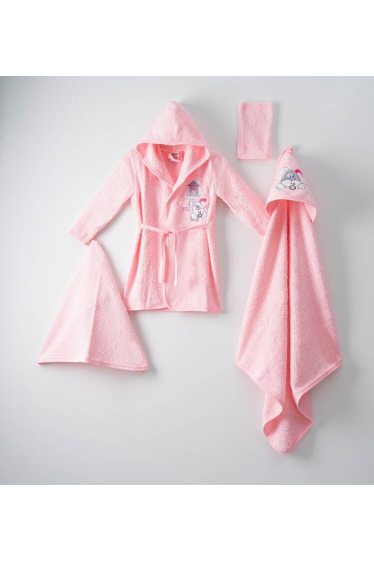 4-Piece Baby Bathrobe Set with Box 0-36M - Brand: Ramel Kids - Kids & Baby Clothes Wholesale - Globality Store