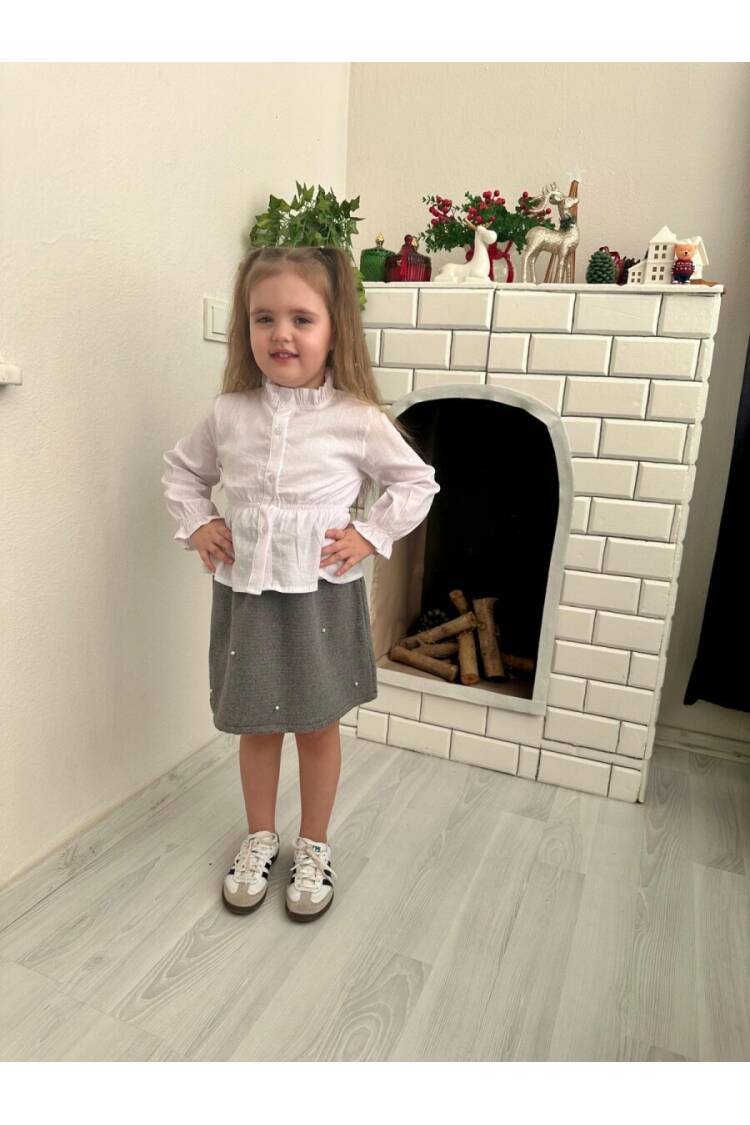 5-Piece Pearl Buttoned Tweed Suit 2-10Y - Brand: KidsRoom - Kids & Baby Clothes Wholesale - Globality Store