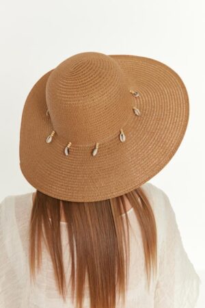 Conch Wide Straw Hat - Brand: Axesoire - Women & Kids, Baby Clothes Wholesale - Globality Store