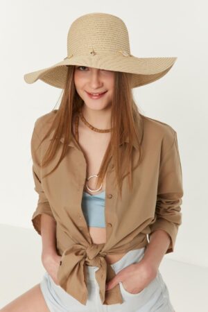 Conch Wide Straw Hat - Brand: Axesoire - Women & Kids, Baby Clothes Wholesale - Globality Store