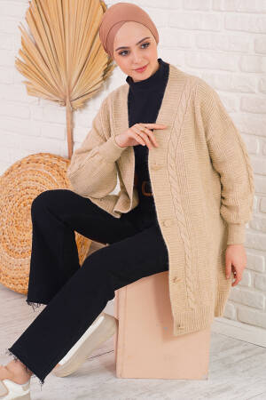 Knitwear Cardigan - Biscuit - Brand: Bigdart - Women's Clothing Wholesale - Globality Store